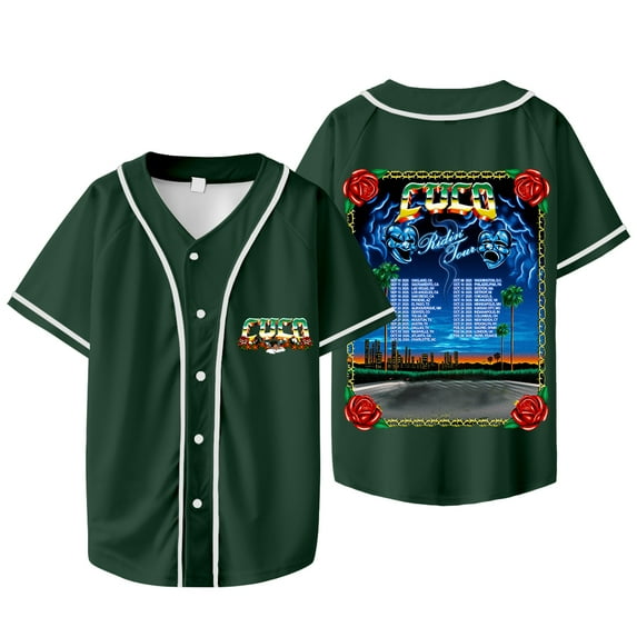 Cuco Ridin Tour 2025 Merch Baseball Jacket Tee Women Men V-neck Short Sleeve T-shirts
