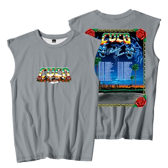 Cuco Ridin Tour 2025 Merch Sleeveless T-Shirts Crewneck Tops Women Men Fashion Tank Tops