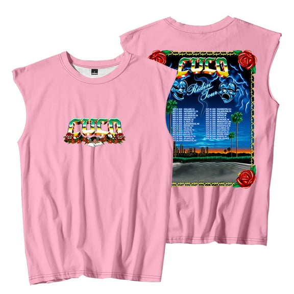 Cuco Ridin Tour 2025 Merch Sleeveless T-Shirts Crewneck Tops Women Men Fashion Tank Tops