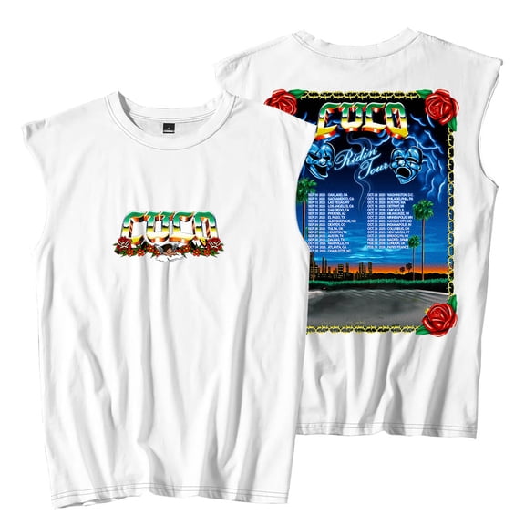 Cuco Ridin Tour 2025 Merch Sleeveless T-Shirts Crewneck Tops Women Men Fashion Tank Tops