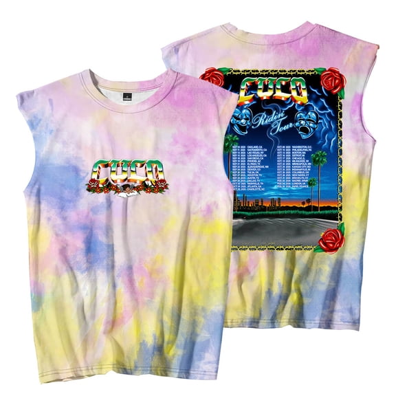 Cuco Ridin Tour 2025 Merch Sleeveless T-Shirts Crewneck Tops Women Men Fashion Tank Tops