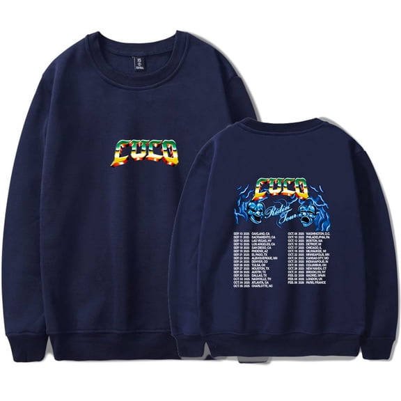 Cuco Ridin Tour 2025 Merch Sweatshirt Women Men Casual Crewneck Long Sleeve Pullover Clothes