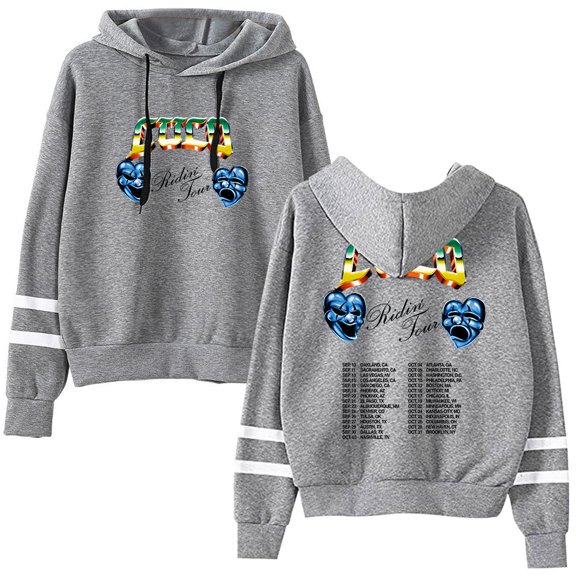 Cuco Ridin Tour 2025 Pullover Hoodie Unisex Pocketless Long Sleeve Casual Fashion Sweatshirt