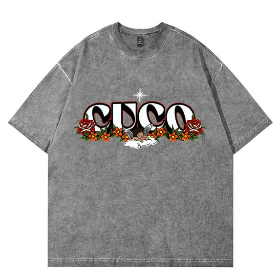 Cuco Valentines Cupid Wash Ridin Tour Unisex Cotton Graphic Tee - Streetwear Summer Short Sleeve