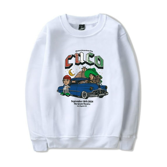 Cuco Vintage 90's Crewneck Sweatshirts 4U Tour Logo Merch Long Sleeve Tee Unisex Fashion Streetwear