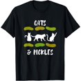 thumbnail image 1 of Cucumber Cat Funny Saying Kitty and Pickles T-Shirt, 1 of 4
