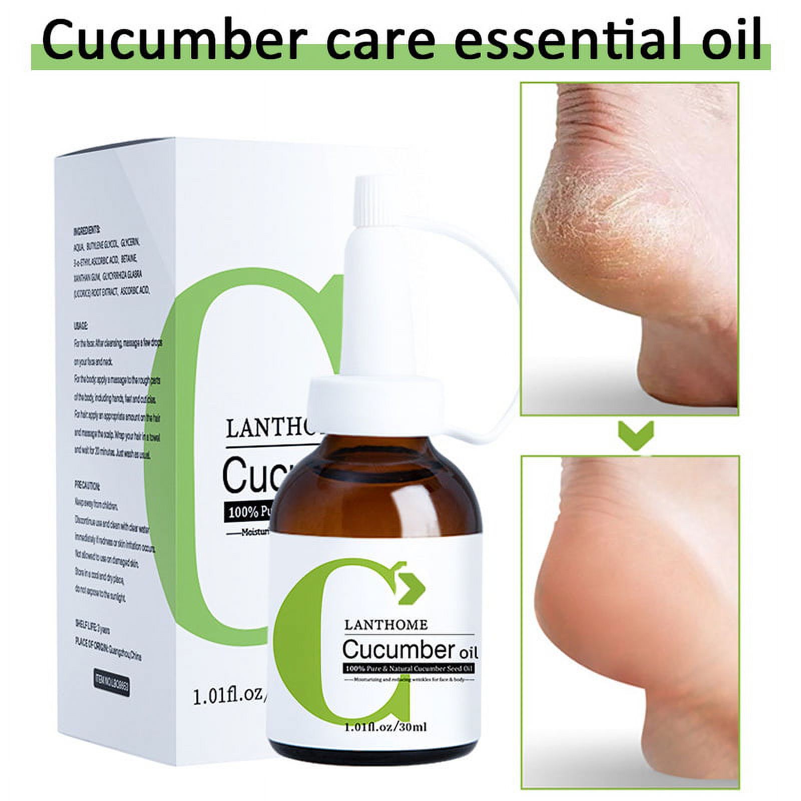 Cucumber Essential Oil Natural Plant AntiAging Drip Facial Skin Body