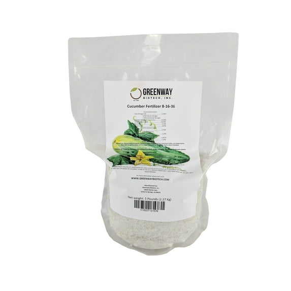 Cucumber Fertilizer 8-16-36 Plus Micro Nutrients 5 Pound