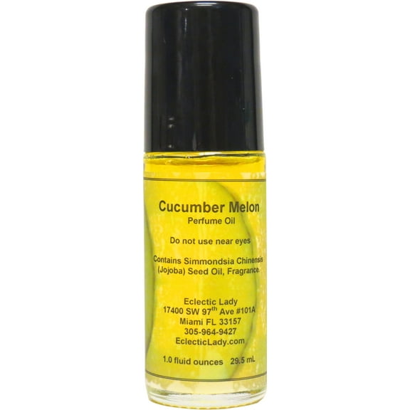 Cucumber Melon Perfume Oil, 1.0 Oz Portable Roll-On Fragrance
