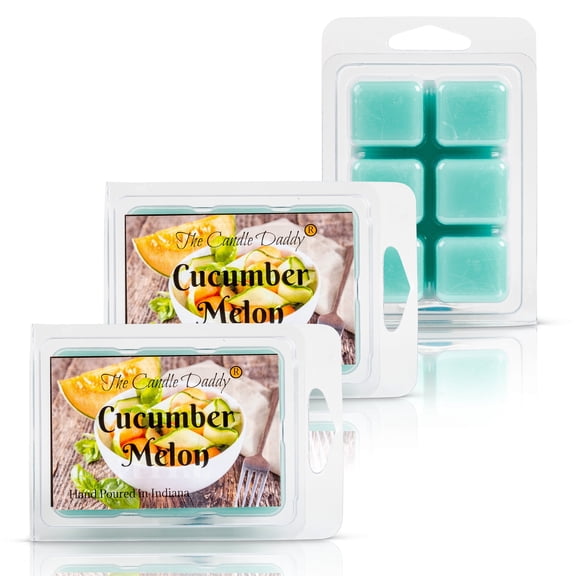 Cucumber Melon Scented Wax Melt - 1 Pack - 2 Ounces - 6 Cubes