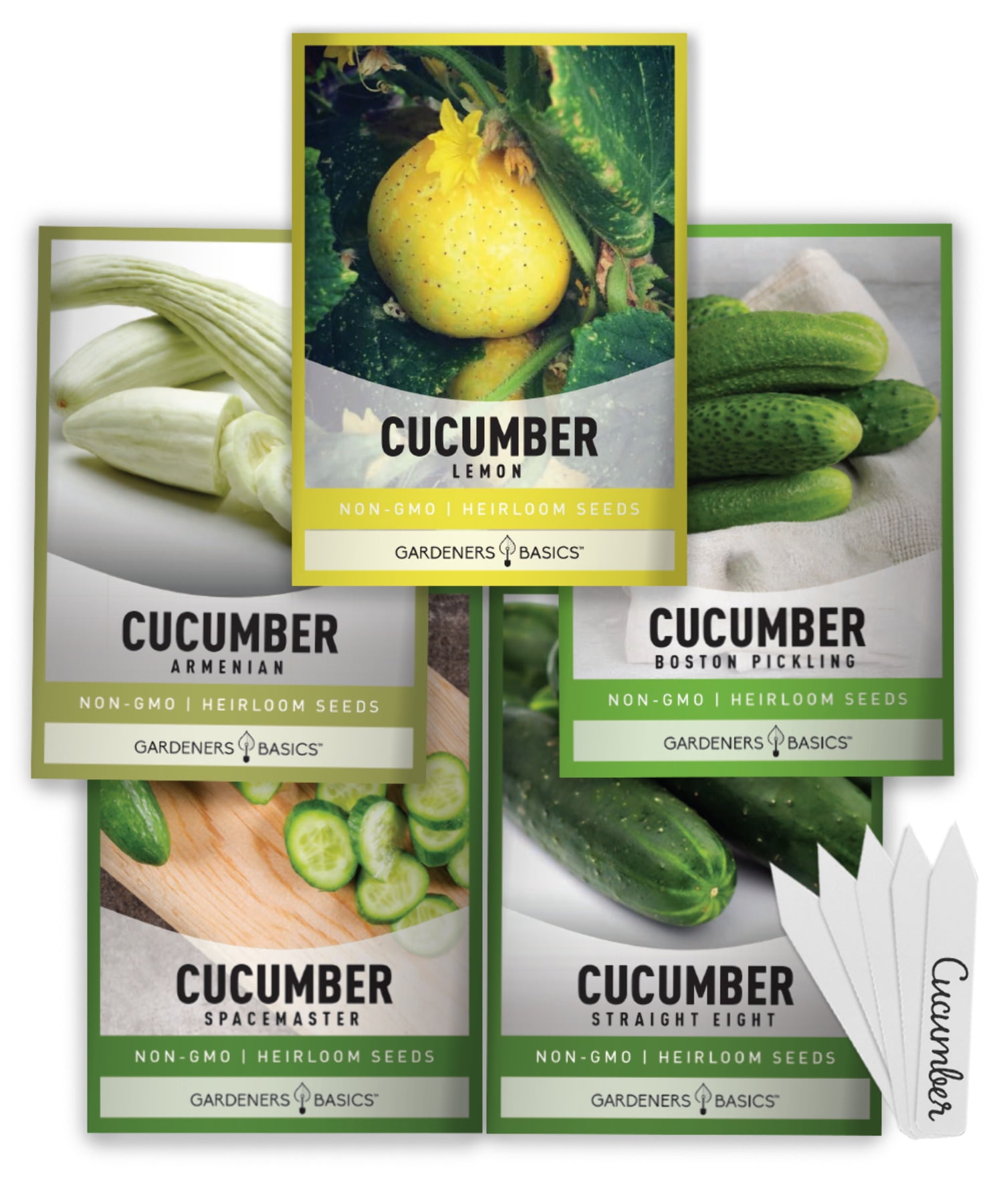 Cucumber Seed Assortment 5 Variety Pack