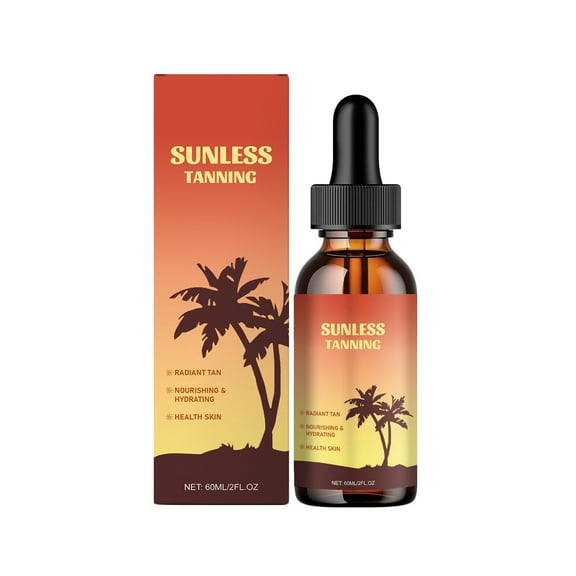 Self Tanning Drops for Body - Face Tanning Oil Drops, Skin Self Tanner - Gradual Glow for Face and Body, Long-lasting, Natural ingredients