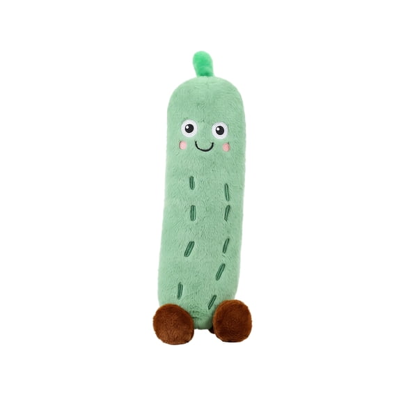 Cucumber Stuffed Animal, 11.02 in Vegetable Pickle Plush, Funny Food Plush Toys for Sofa Room Decor Gifts (Green)