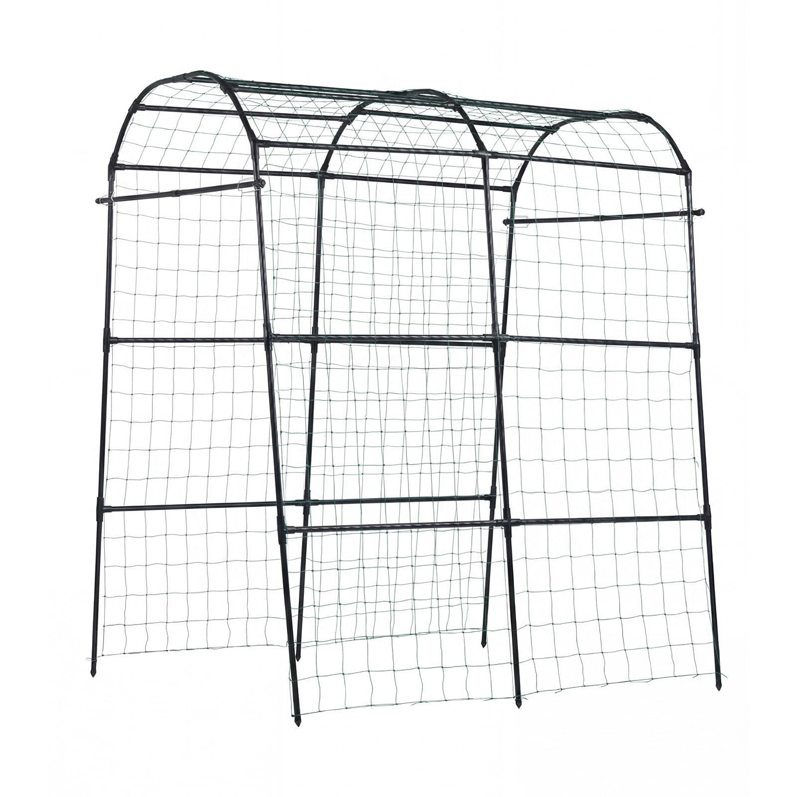 Cucumber Trellis U-Shape Garden Trellises for Raised Bed Metal Arch Plant Support for Climbing Plants Outdoor Peas Beans Zucchini Tomato Squash Flower
