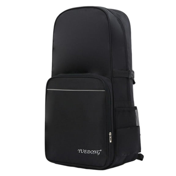 Cucurbit Flute Bag Backpack Oxford Cloth Multipurpose Carrying Zipper Backpack Musical Instrument for Outdoor Performance Black