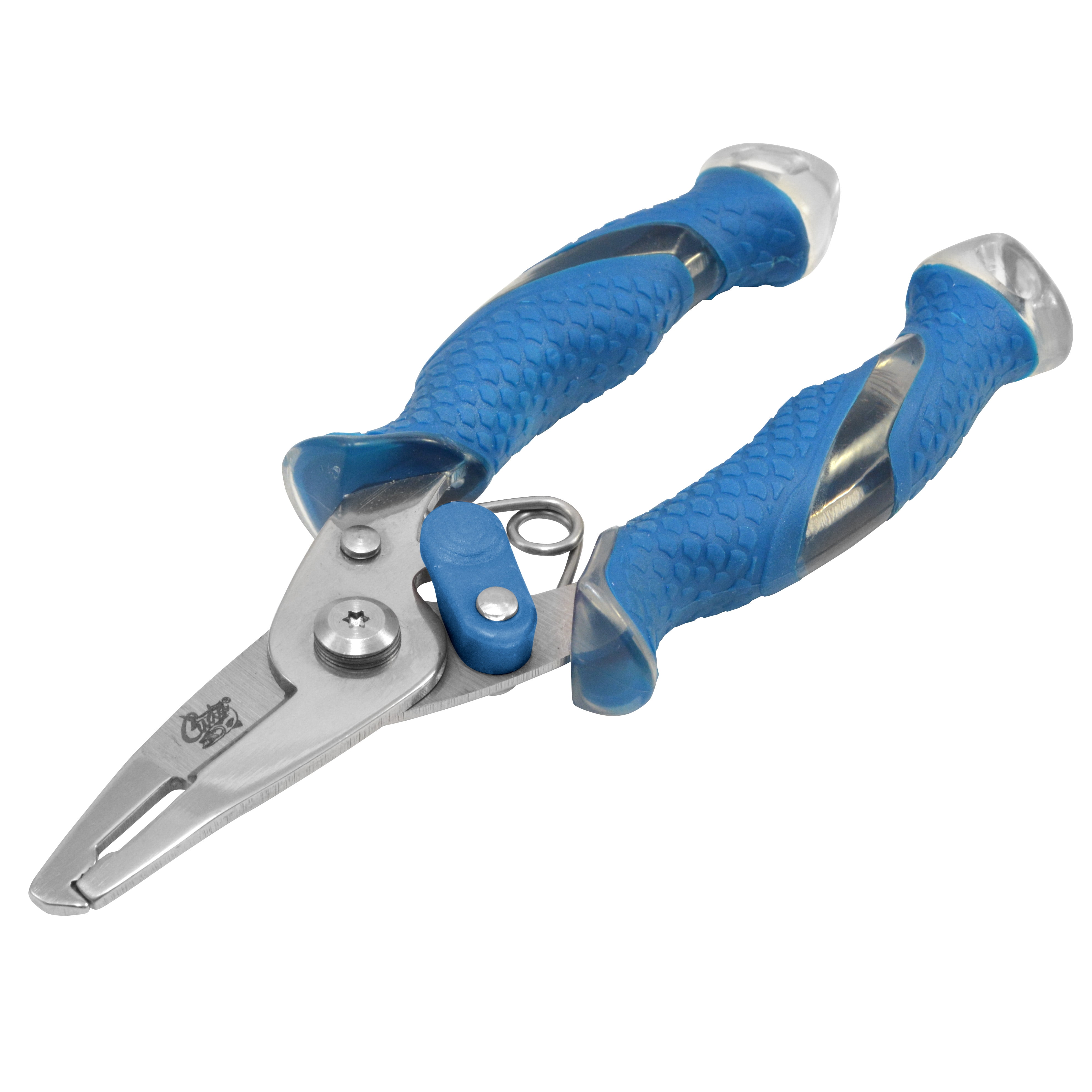 Cuda 5” Titanium Bonded Mini Plier, for Fishing, Blue, 1-Count 