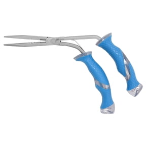 Cuda 9" Titanium Bonded Stainless Steel Freshwater Pistol Grip Fishing Pliers, Blue
