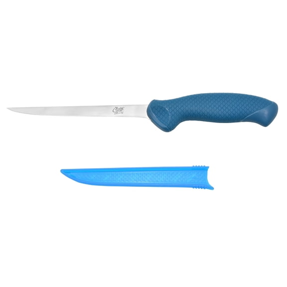 Cuda AquaTuff Carbide Edge 6" Fillet Knife with Blade Cover for Fish
