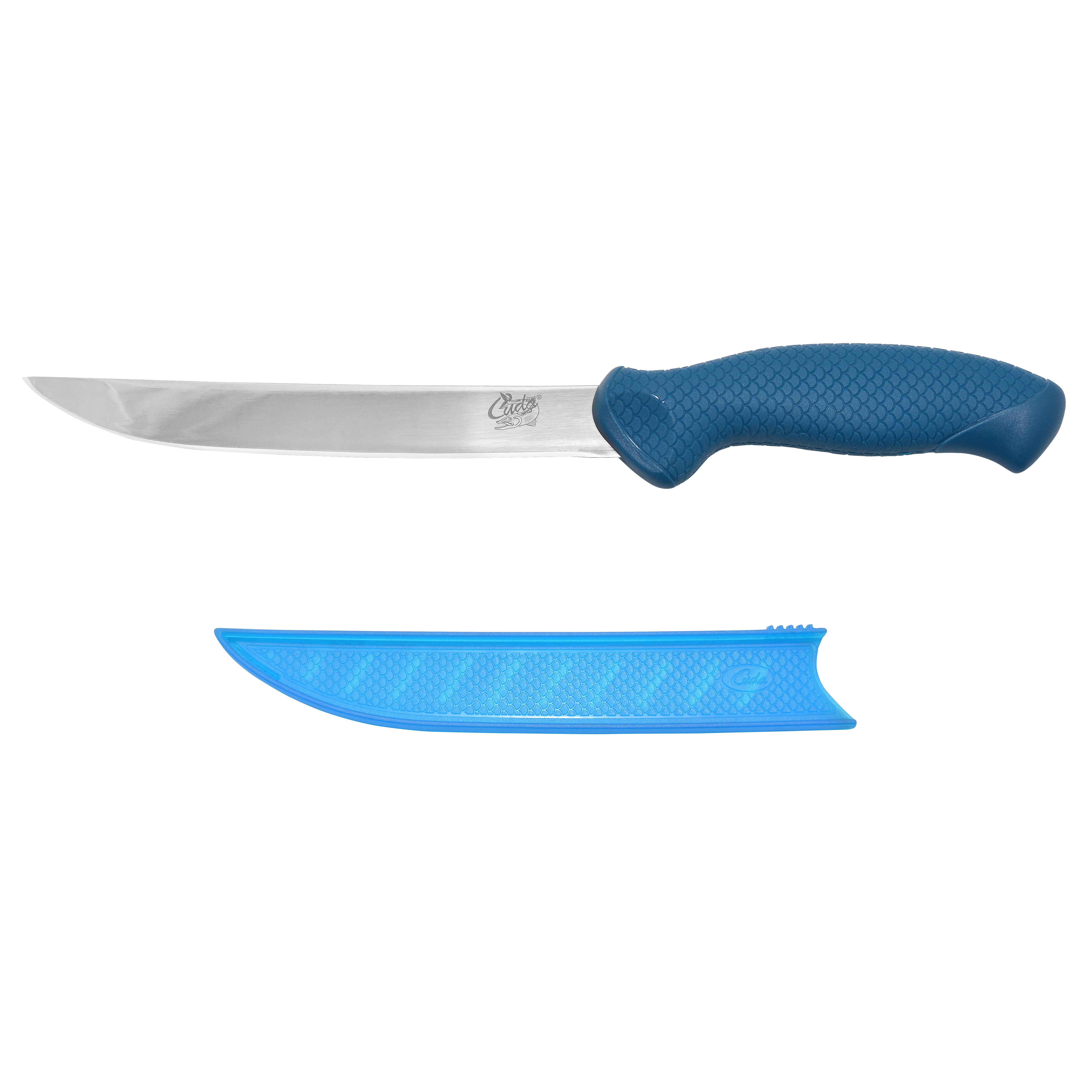 Cuda AquaTuff Carbide Edge 7 Fillet Knife, Wide with Blade Cover