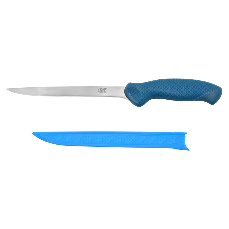 Cuda AquaTuff Carbide Edge 7 Fillet Knife with Blade Cover for Fish 