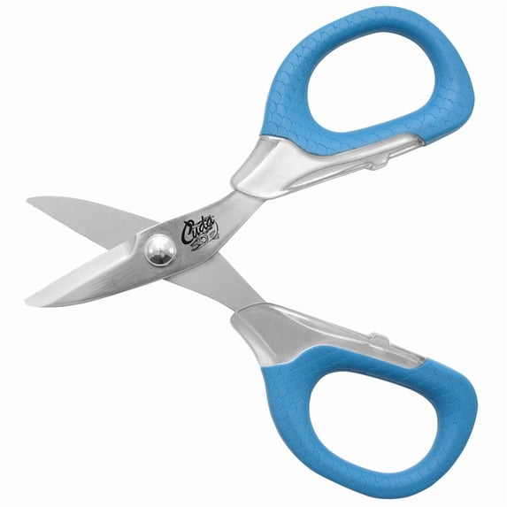 Cuda 5.5 Inch Fishing Scissors with Non-Slip Handles and Titanium ...