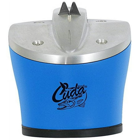 Cuda Knife and Shear Sharpener, Blue, for Non-Serrated Fishing Knives, 1-Count