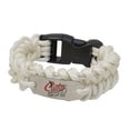 thumbnail image 1 of Cuda Marine Bracelet, Men's, Large, 9.75, Polyweave, Locking Clasp, Metal Logo Plate, Compass, Whistle, White, for Fishing, 1-Count, 1 of 10
