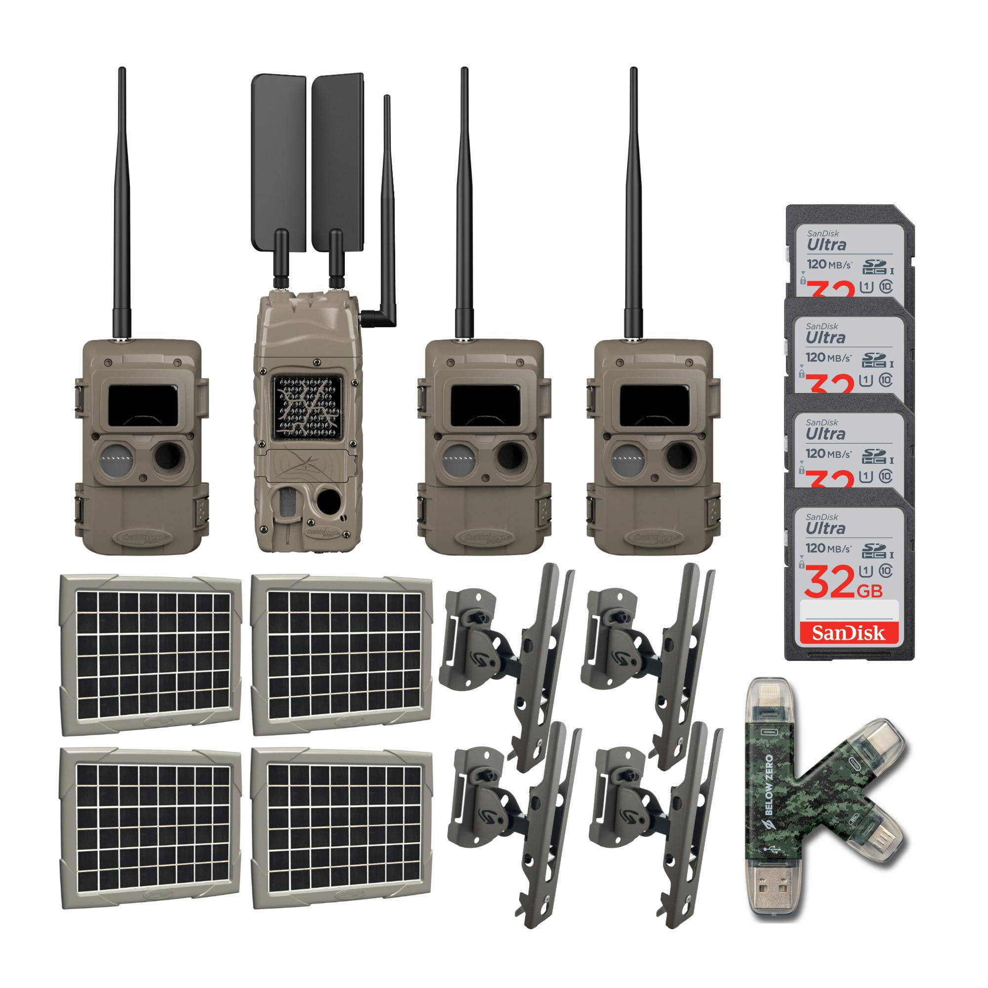 Cuddeback CuddeLink Cell Trail Camera AT&T with Solar Power Bank Bundle