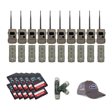 Cuddeback CuddeLink IR LED Camera (LL-2A) with PW-001 and Card (10-Pack)