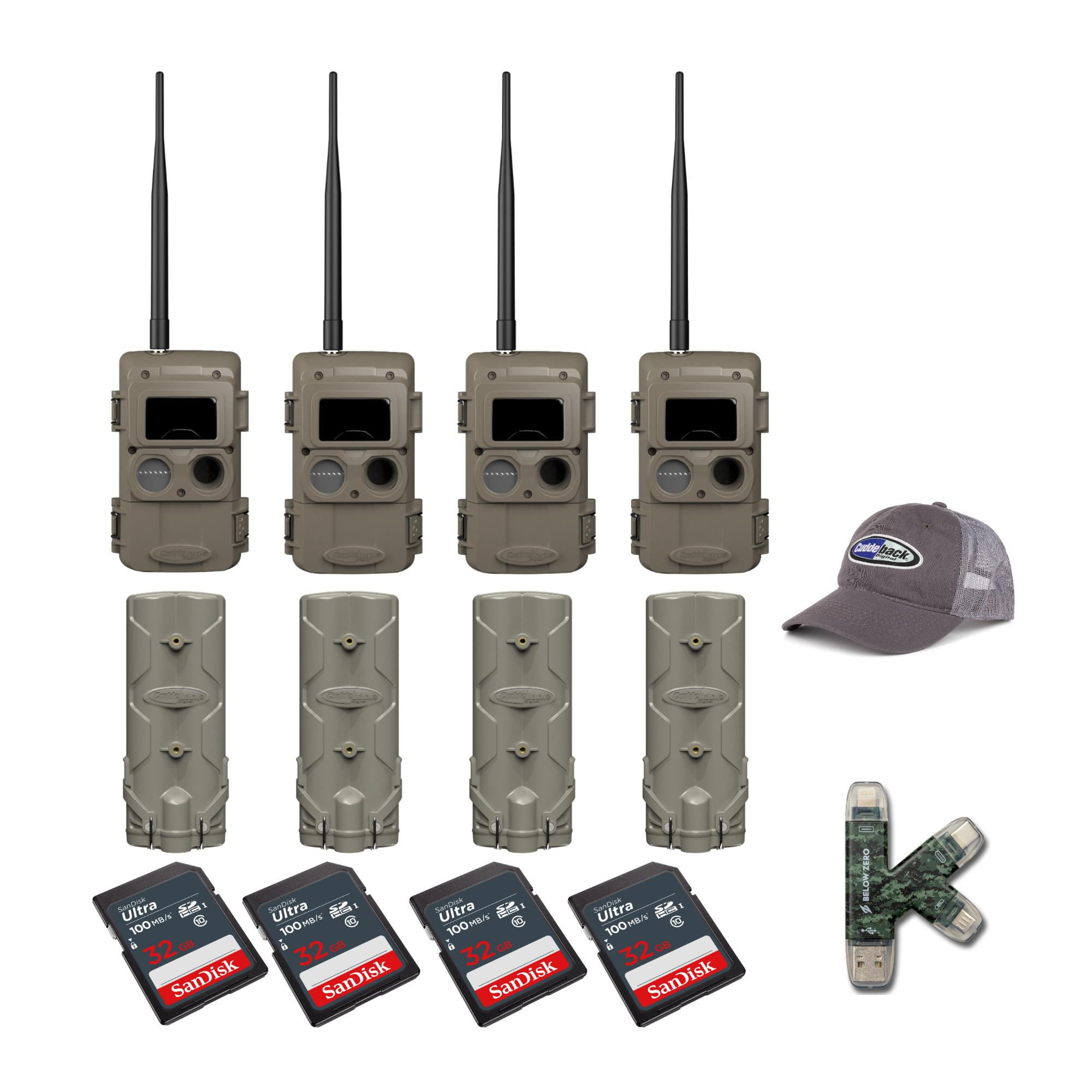 Cuddeback CuddeLink IR LED Camera (LL2A) with PW001 and Card (4Pack