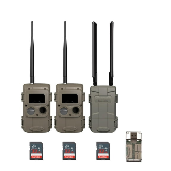 Cuddeback CuddeLink Wireless, 3rd Gen (2-pack) Bundle with Home Camera Starter Kit