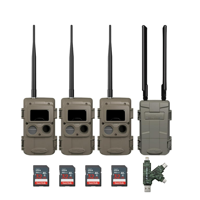 Cuddeback CuddeLink Wireless, 3rd Gen (3-pack) Bundle with Home