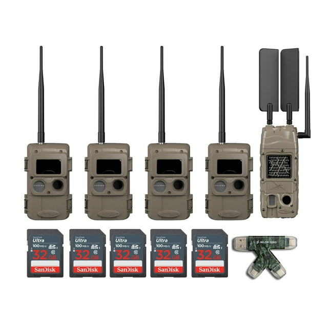Cuddeback CuddeLink Wireless, 3rd Gen (4pack) Bundle with Verizon