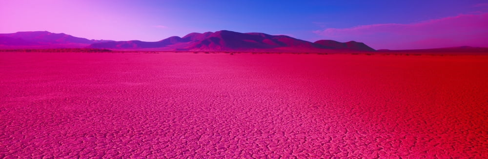 Cuddeback Dry Lake Mojave Desert California Canvas Art - Panoramic Images (27 x 9)
