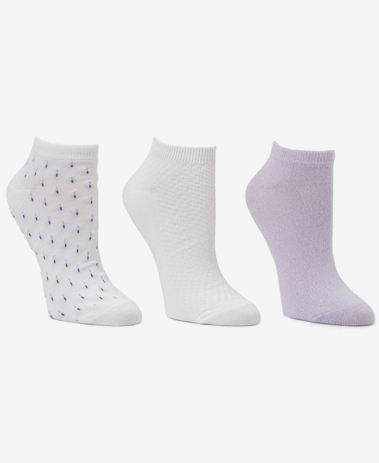 Cuddl Duds 3-pk. Low-cut Socks Lilac 9-11