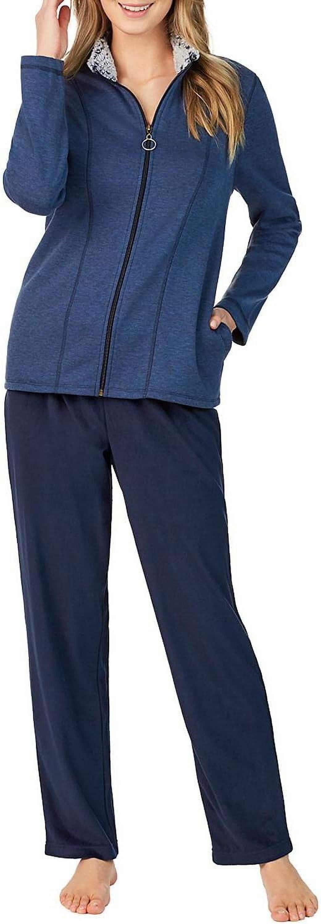 Pajama Pants Cuddle Duds Pj Cuddl Duds Lounge PJ Set Navy XXL