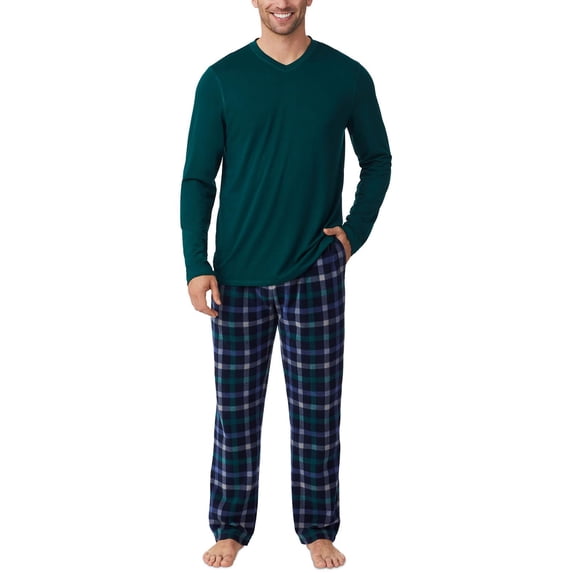 Cuddl Duds Mens Cabin Fleece 2PC Pajama Sets