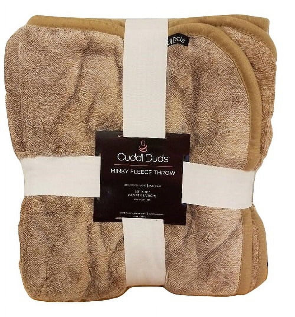 Cuddl Duds Minky Fleece Throw 50