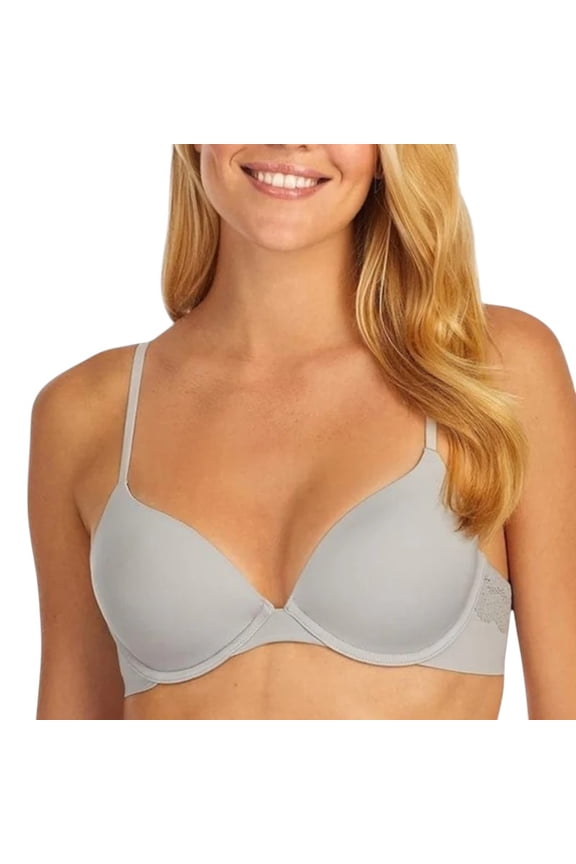 Softwear T-Shirt Bra Womens 34A Silver Smooth Stretch