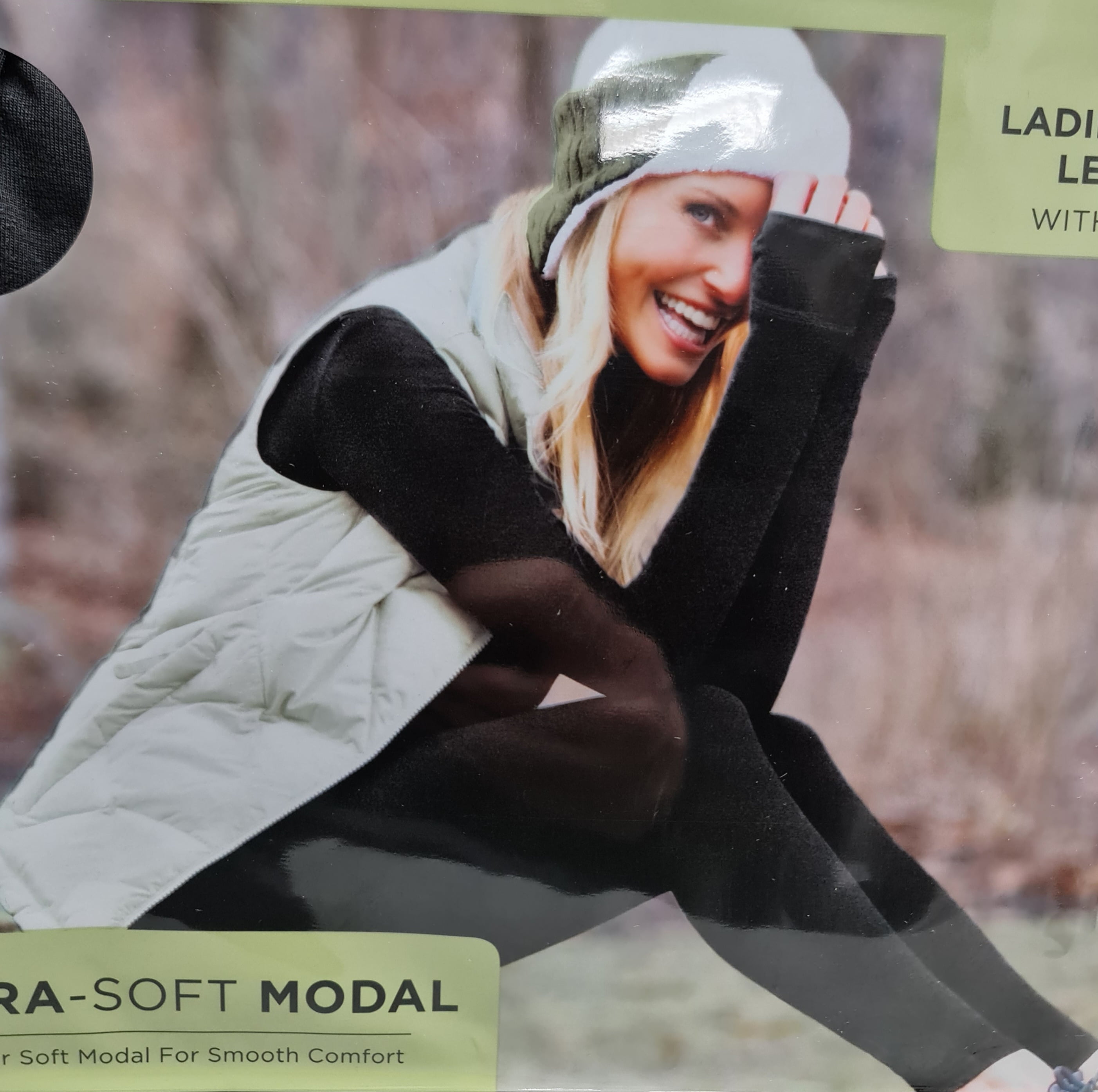 Cuddl Duds Warm Layer Ultra Soft Modal Women’s Leggings Black Size