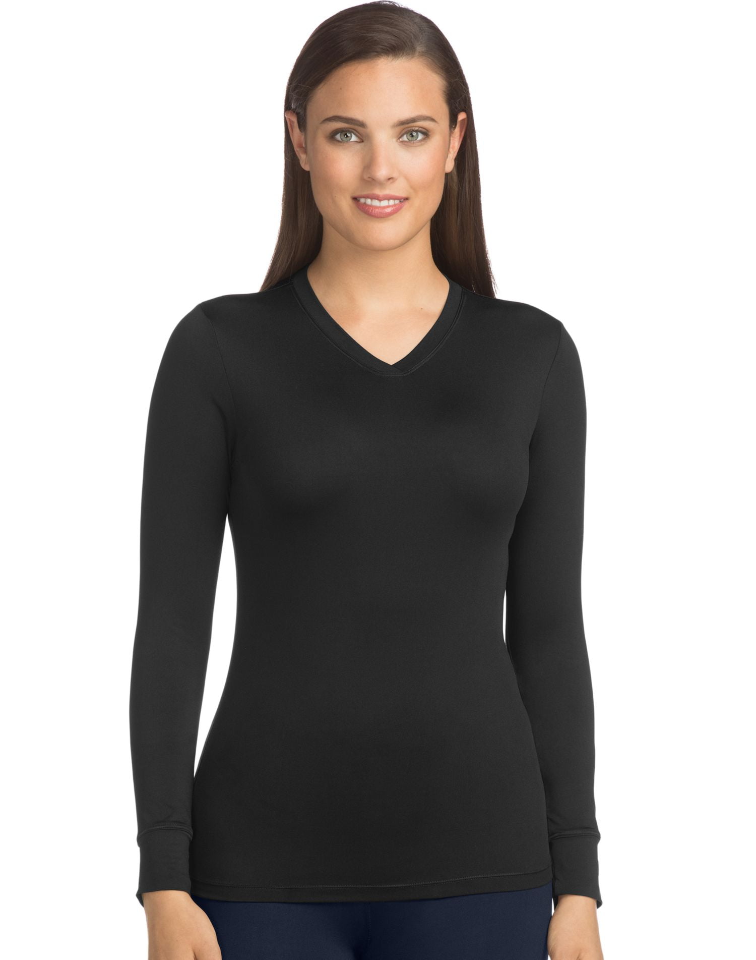 Cuddl duds v neck long sleeve 2025
