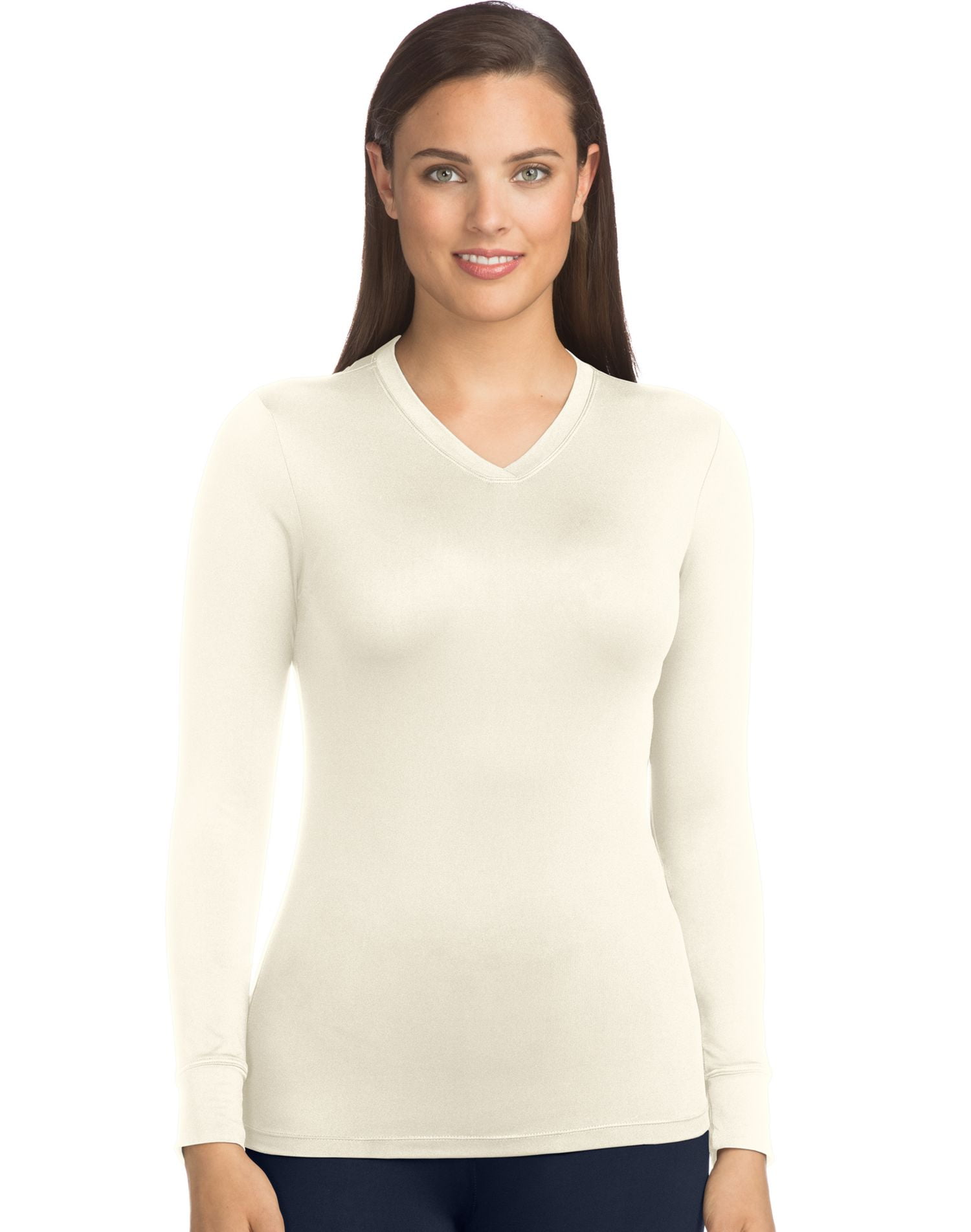 Cuddl duds v neck long sleeve 2025