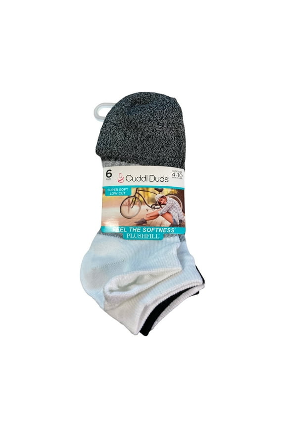 Women's 6-Pairs Super Soft Low Cut Socks (Black, 4-10)