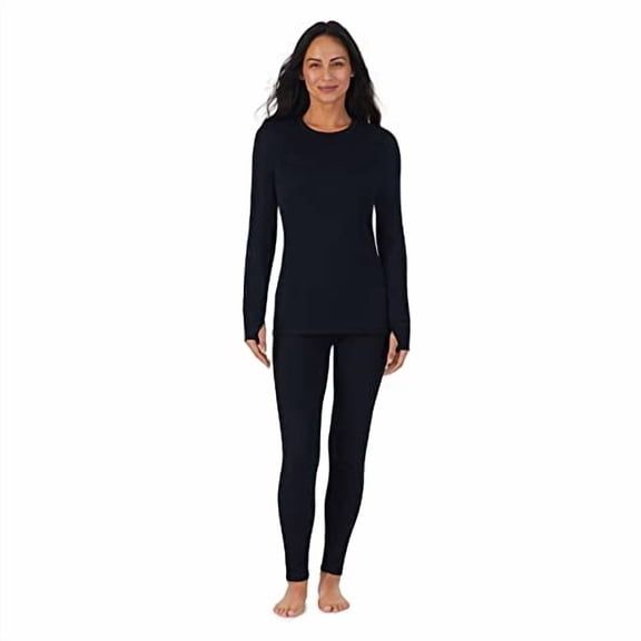 Cuddl Duds Womens Heavyweight 2 Piece Base Layer Thermal Set
