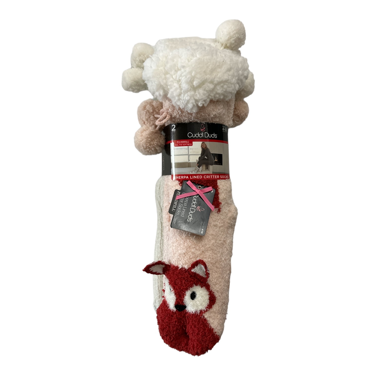 Cuddl duds critter slipper socks sale