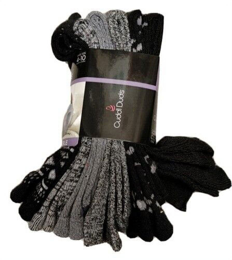 Cuddl Duds Women's Soft and Comfortable Midweight Crew Sock, 6 Pair
