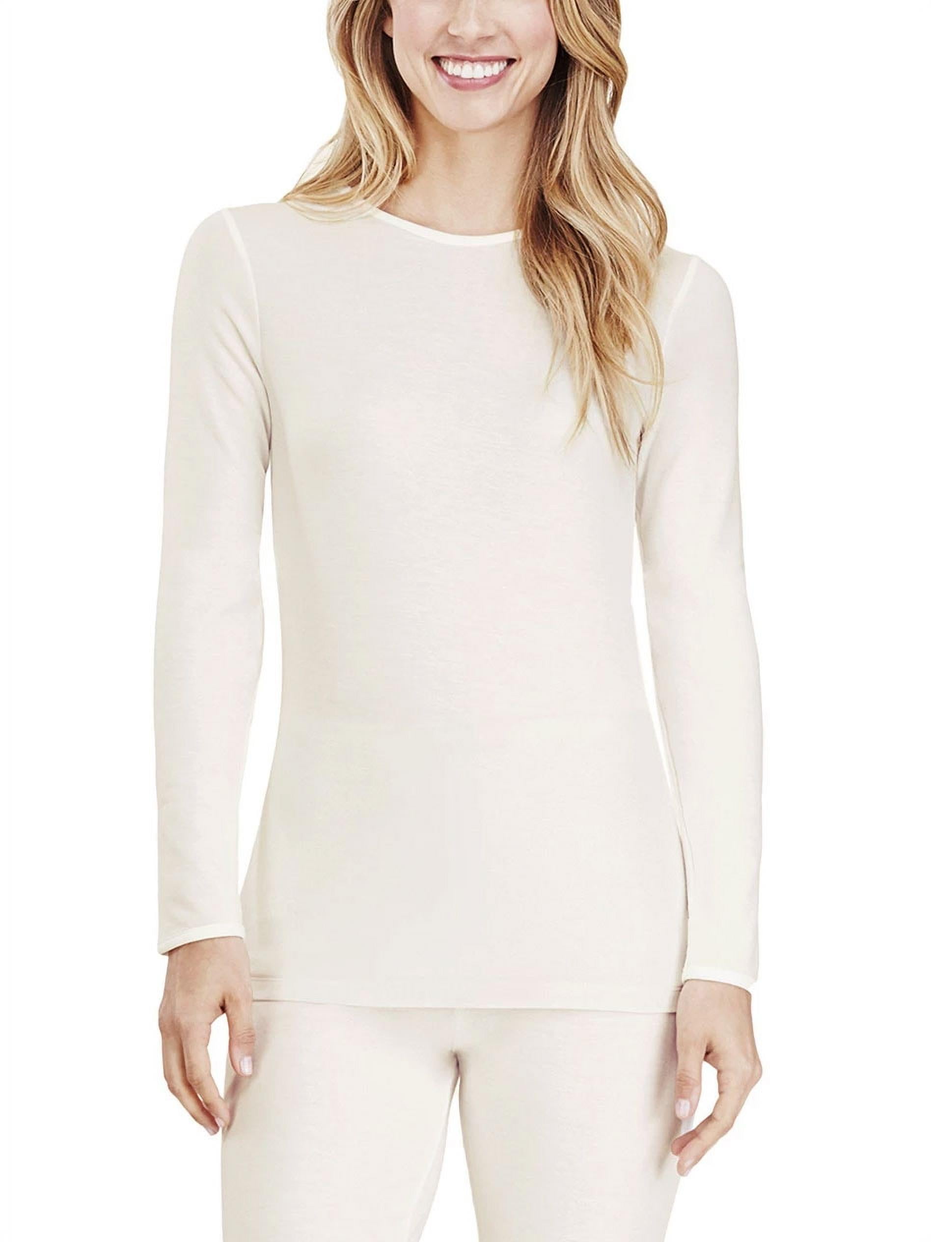 Cuddl duds softwear crew neck long sleeve clearance top