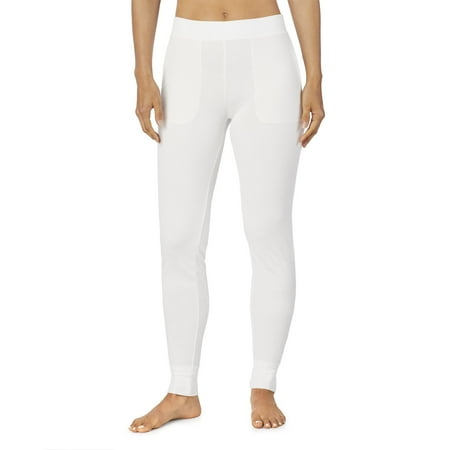Cuddl Duds Women's Stretch Thermal Legging - White - X-Large