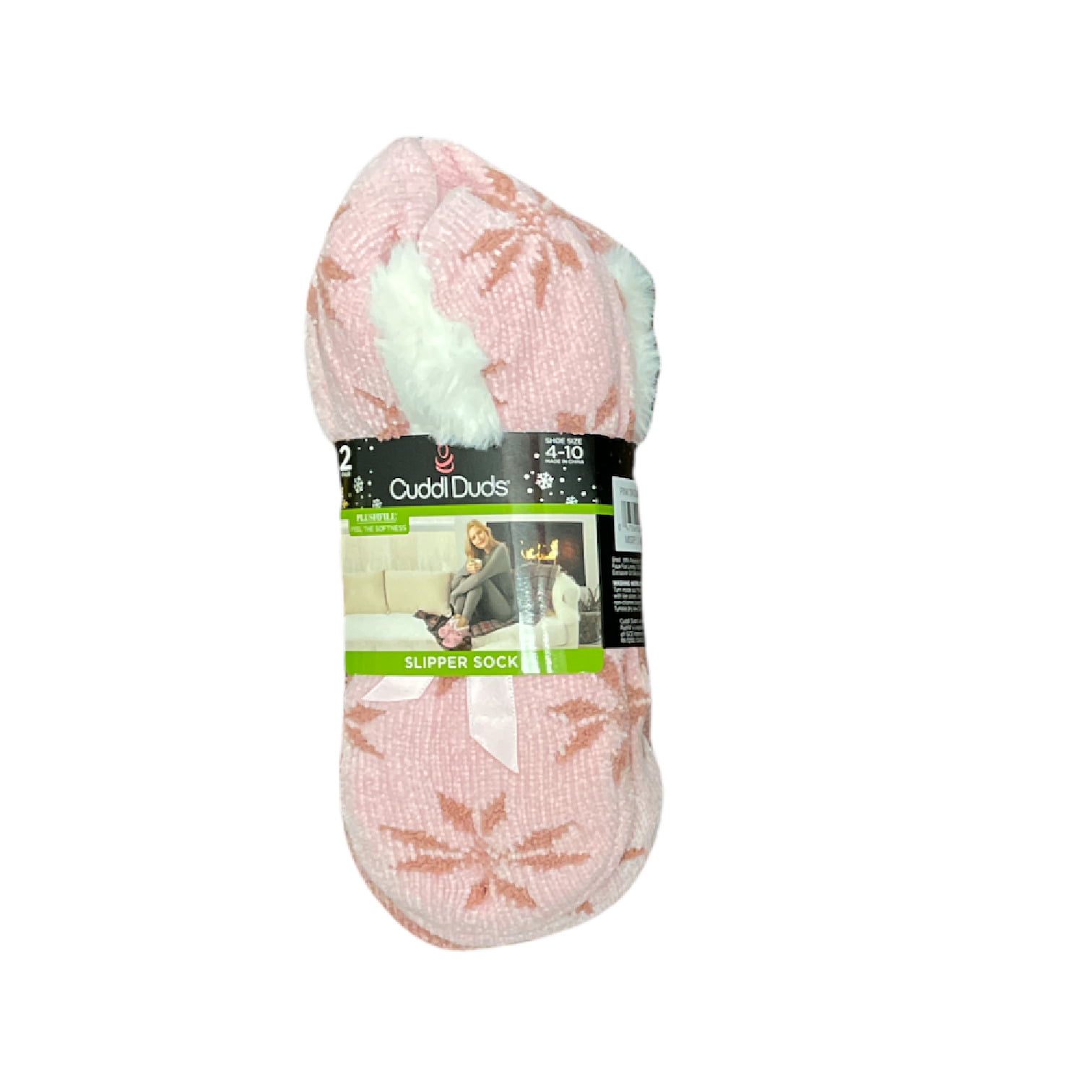 Cuddl Duds Women s Super Soft Plushfill Sherpa Lined Slipper