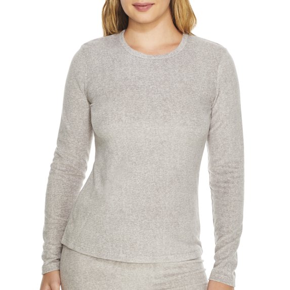 Cuddl Duds Womens Fleecewear Lounge Top Style-CD8424765